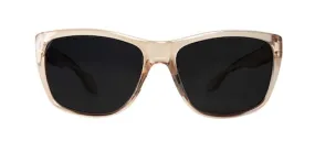 Rheos Unisex Sapelos Briny Champagne Frames Gunmetal Lens Polarized Sunglasses