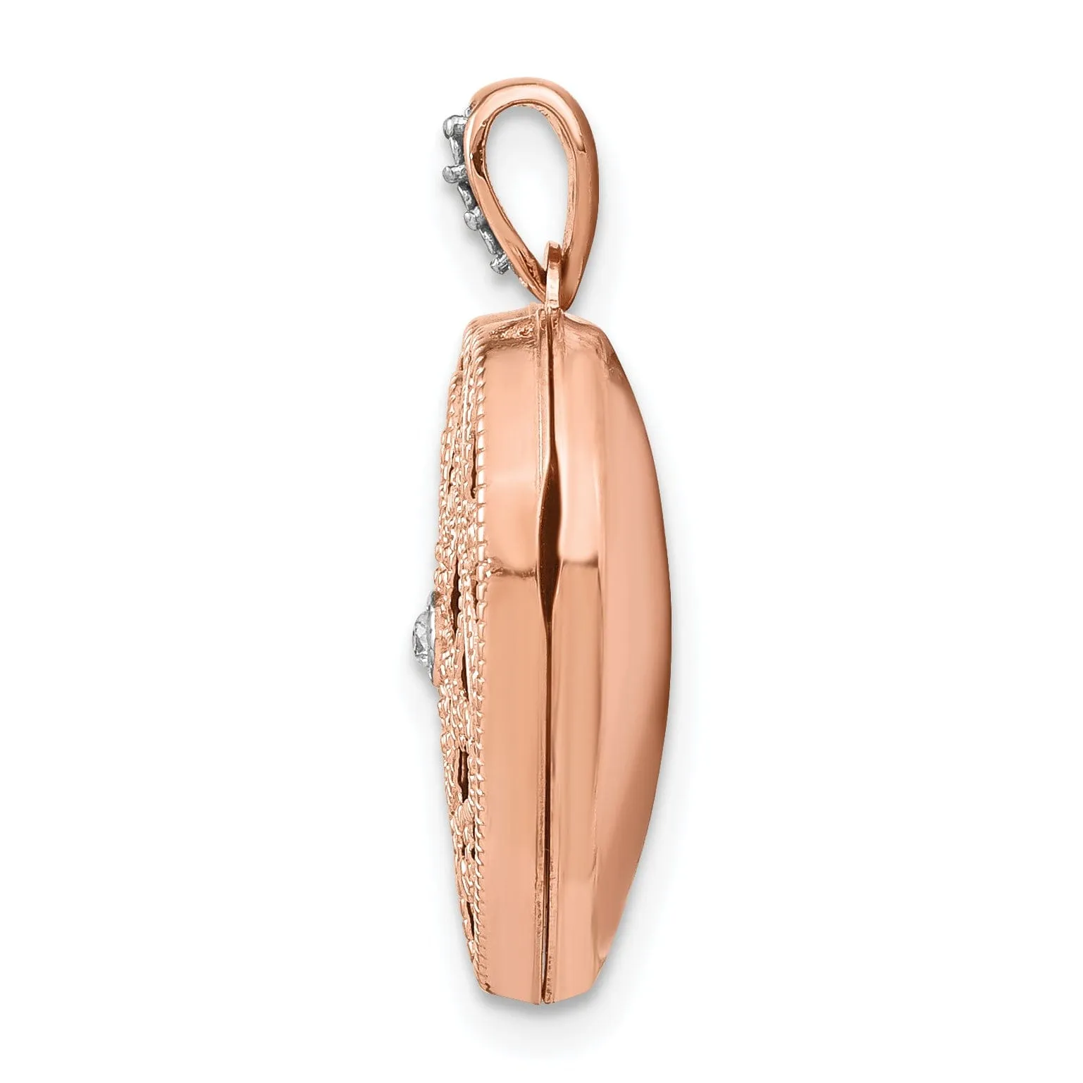 Rose Gold Vintage Heart Locket