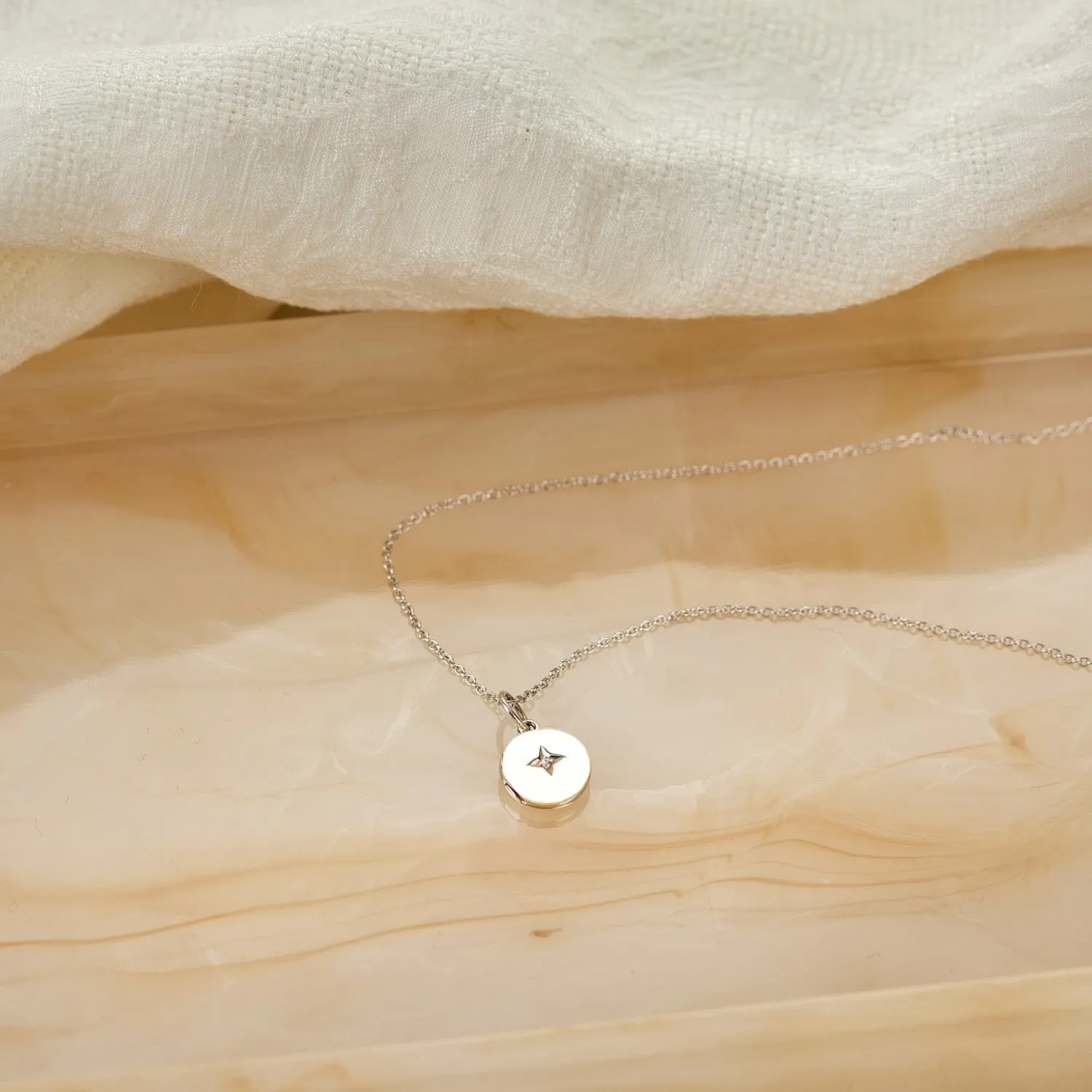 Round Mini Locket Charm