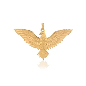Royal Eagle Crest Pendant - Gold