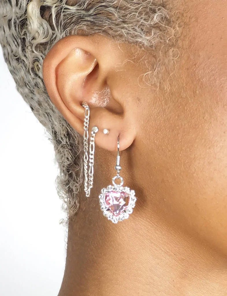 SACRED HEART GEM EARRINGS