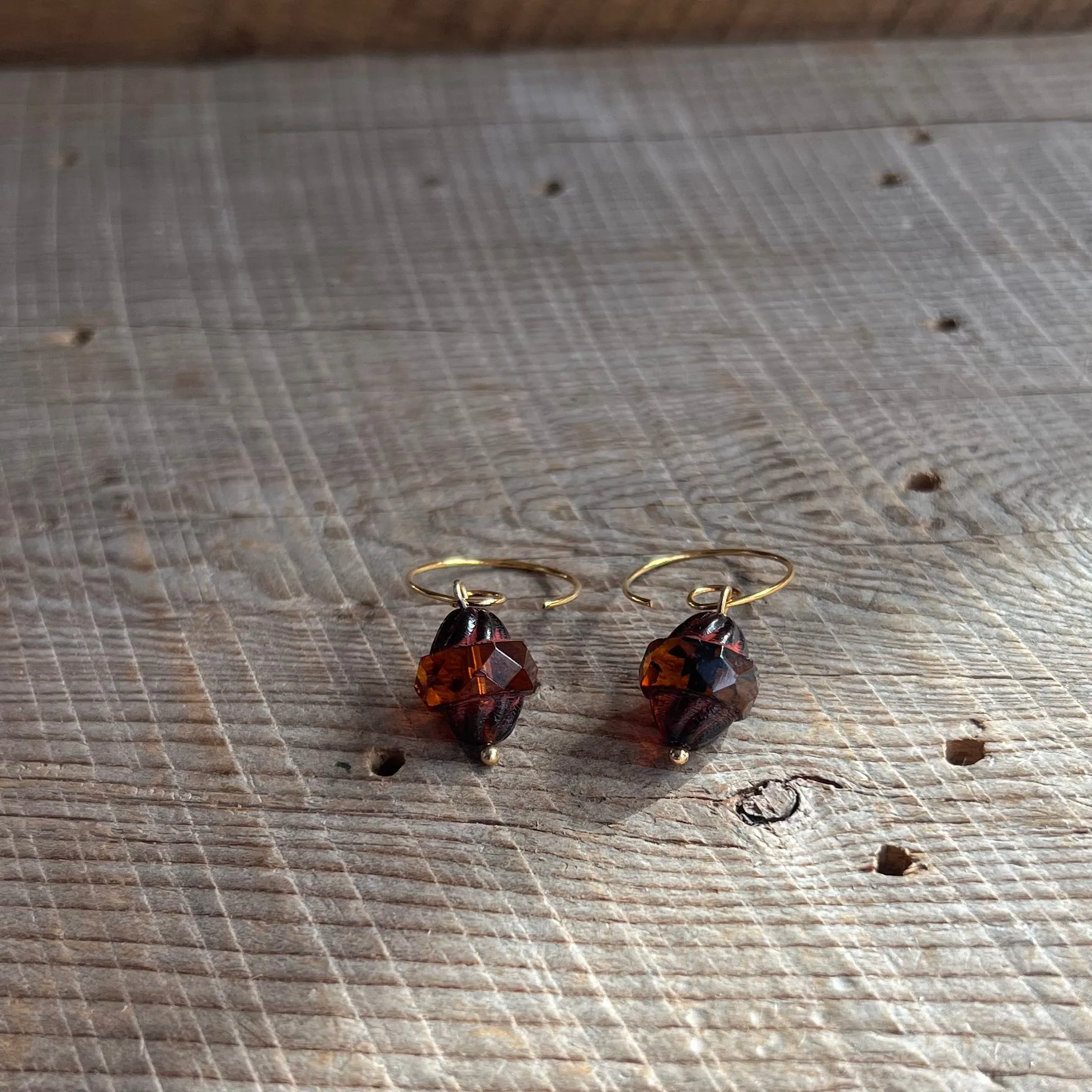 SariBlue® Amber Arabesque Czech Glass Earrings as seen on NBC Law & Order: SVU and Organized Crime
