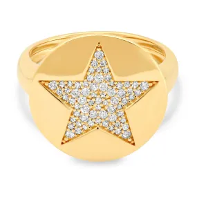 SIGNET RING, STAR