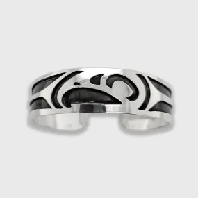 Silver Oxidized Eagle Bracelet