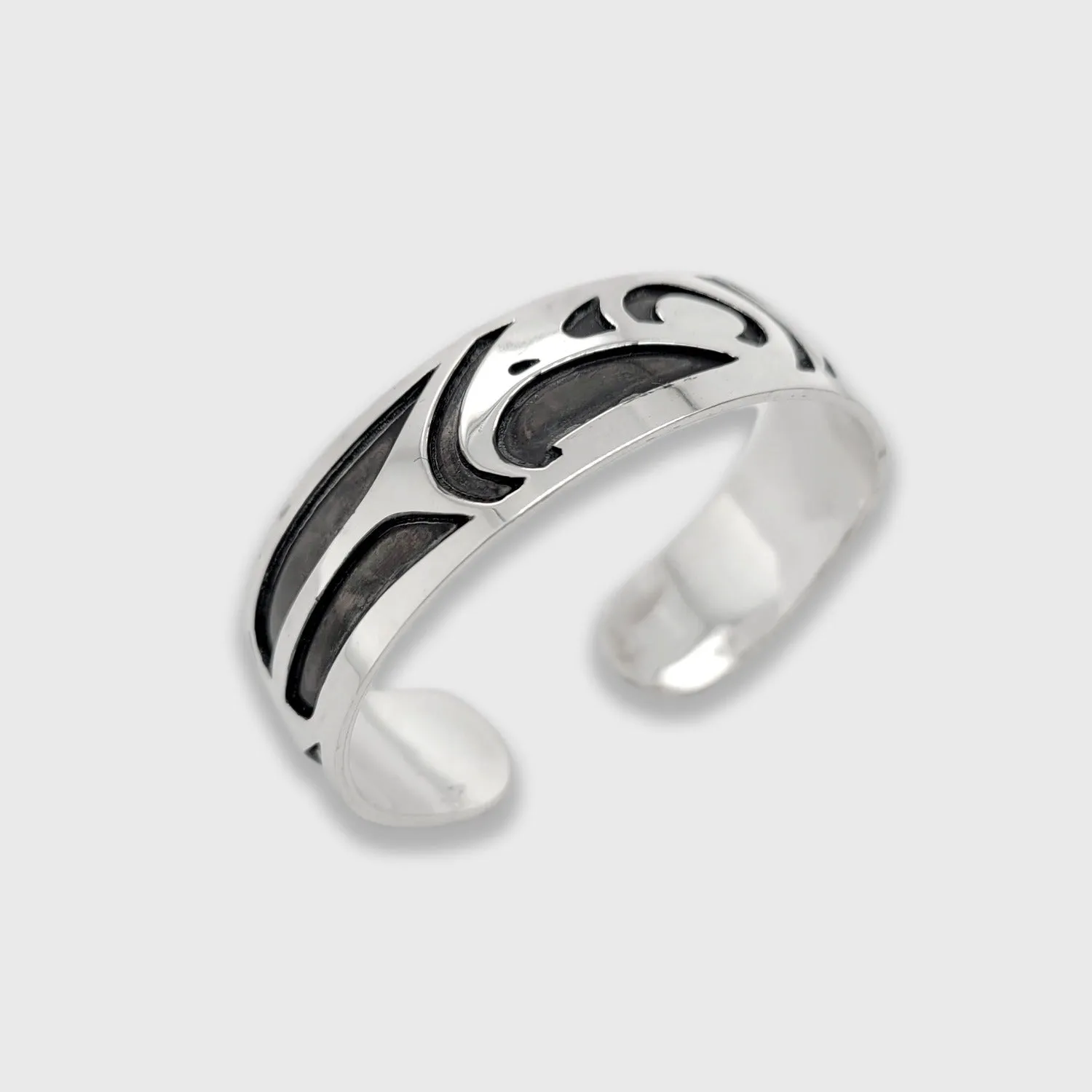 Silver Oxidized Eagle Bracelet