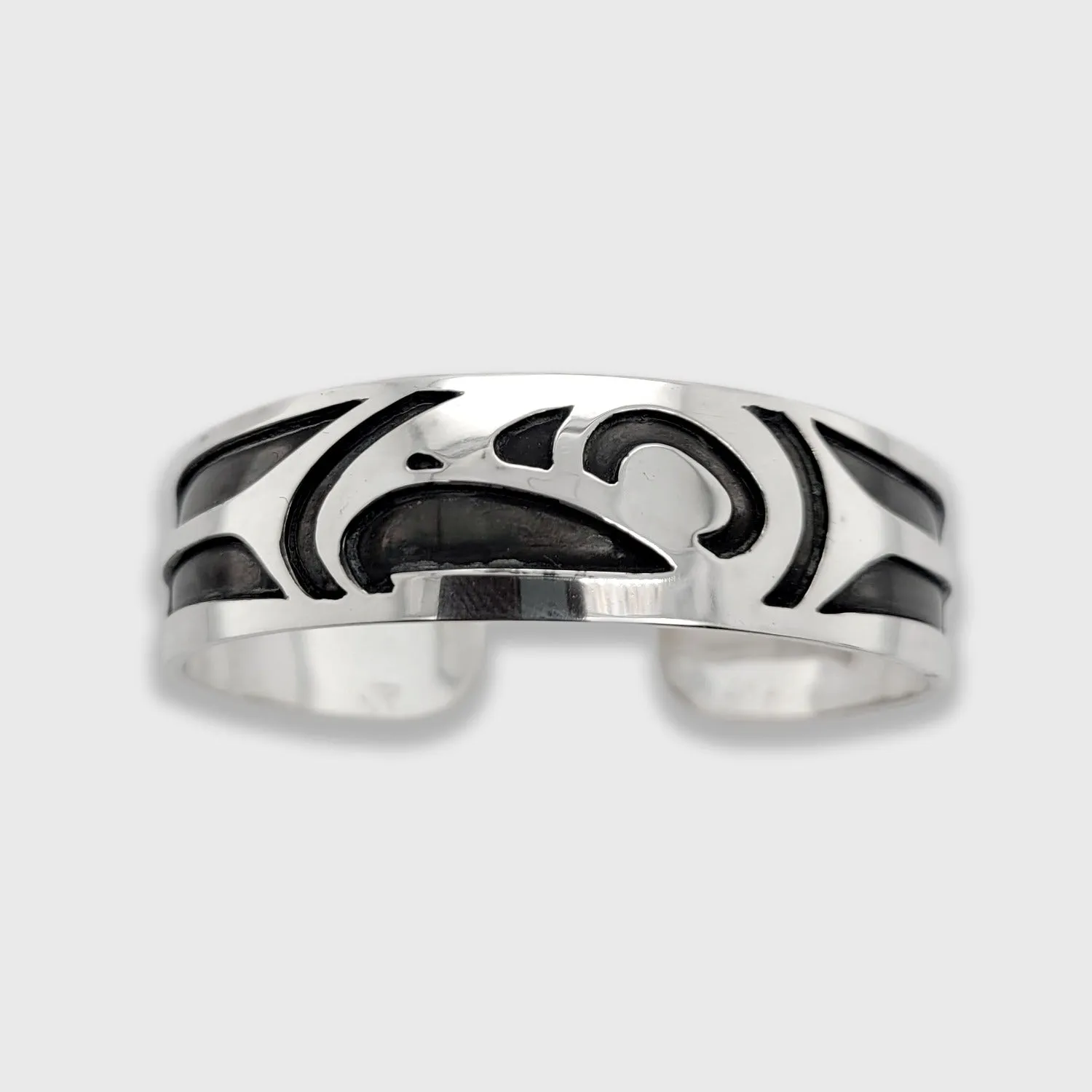Silver Oxidized Eagle Bracelet
