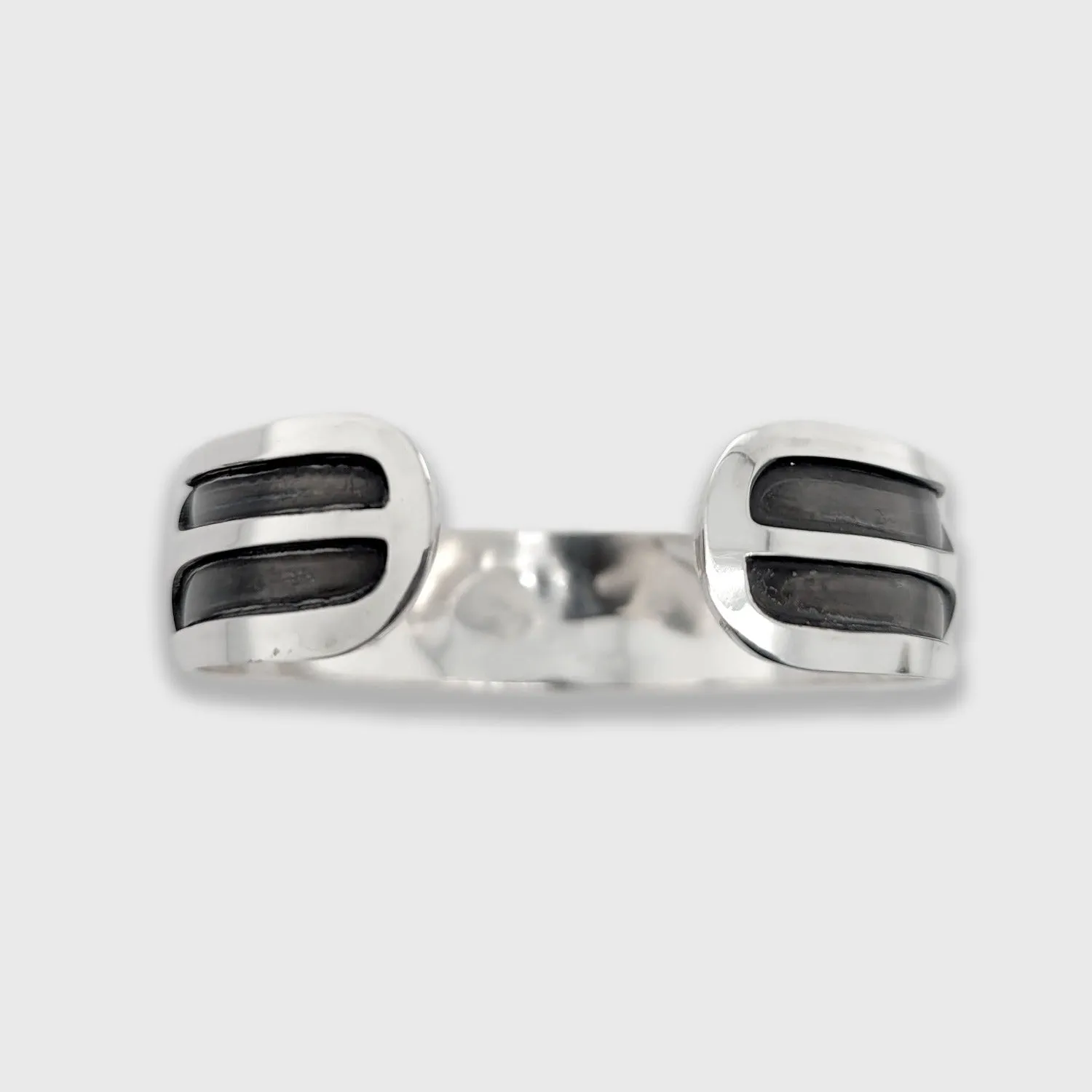 Silver Oxidized Eagle Bracelet