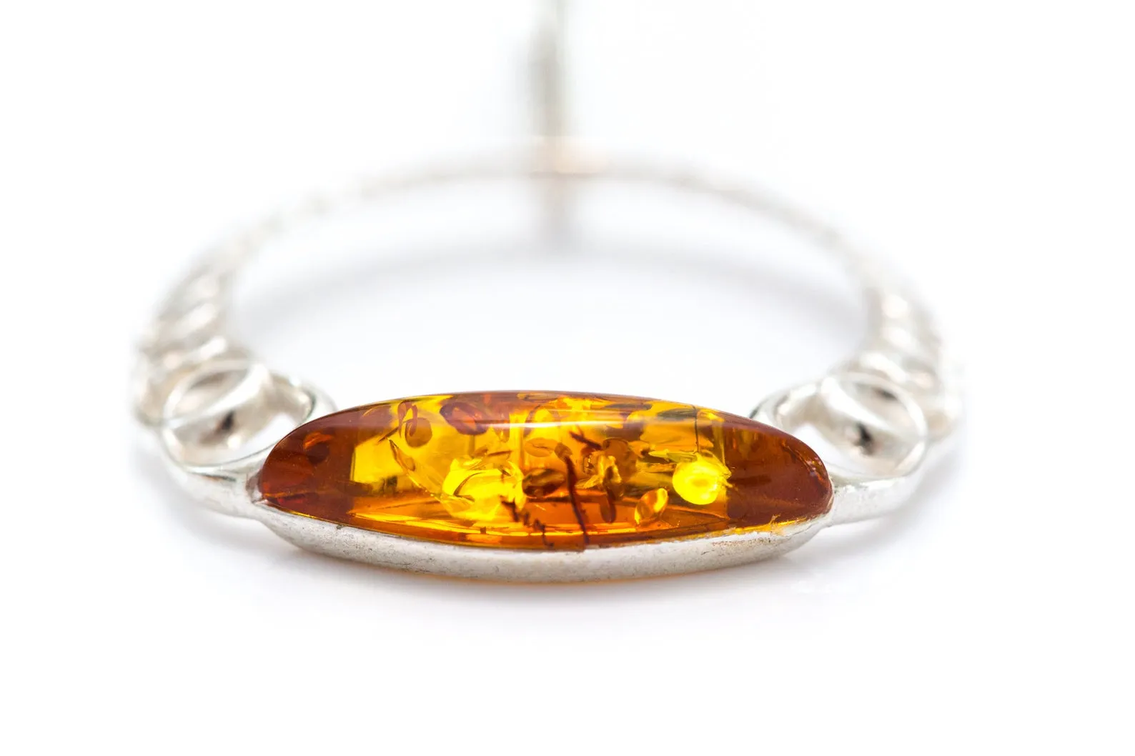 Sparkling Large Cognac Hoop Earrings - Elegant Statement Earrings for Evening Wear