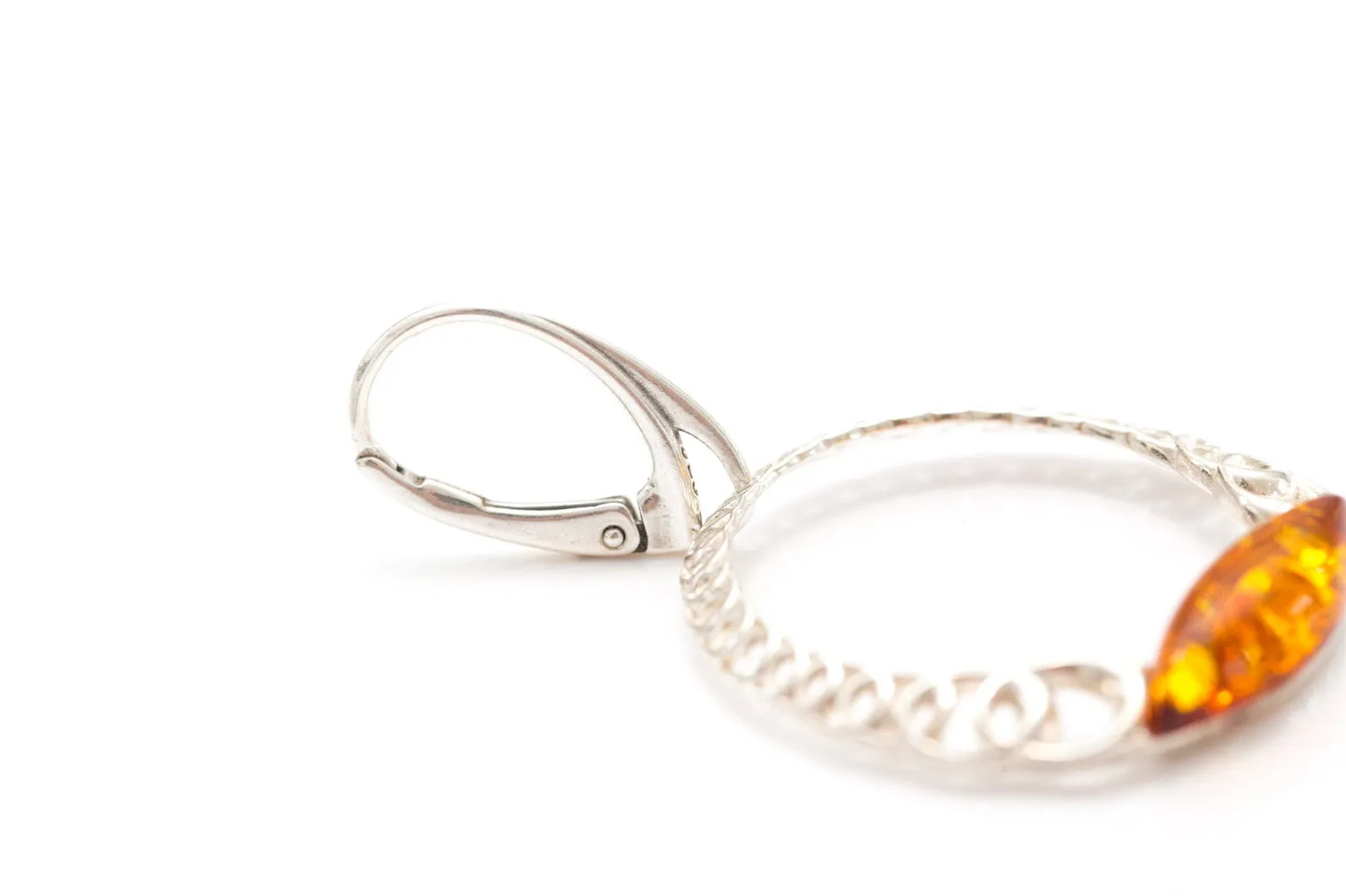 Sparkling Large Cognac Hoop Earrings - Elegant Statement Earrings for Evening Wear