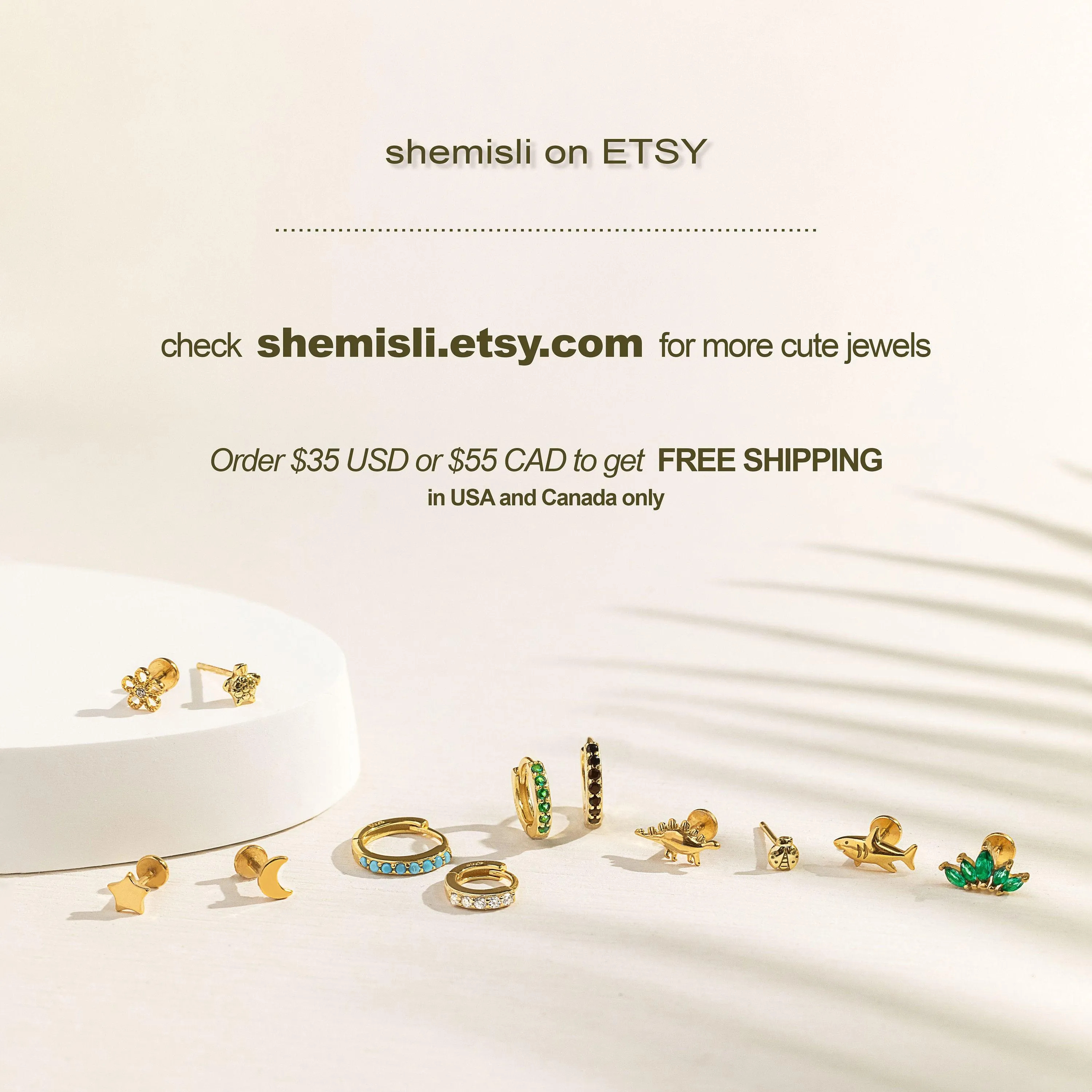 Spike CZ Hoop Earrings, Huggies, Gold, Silver SHEMISLI SH261