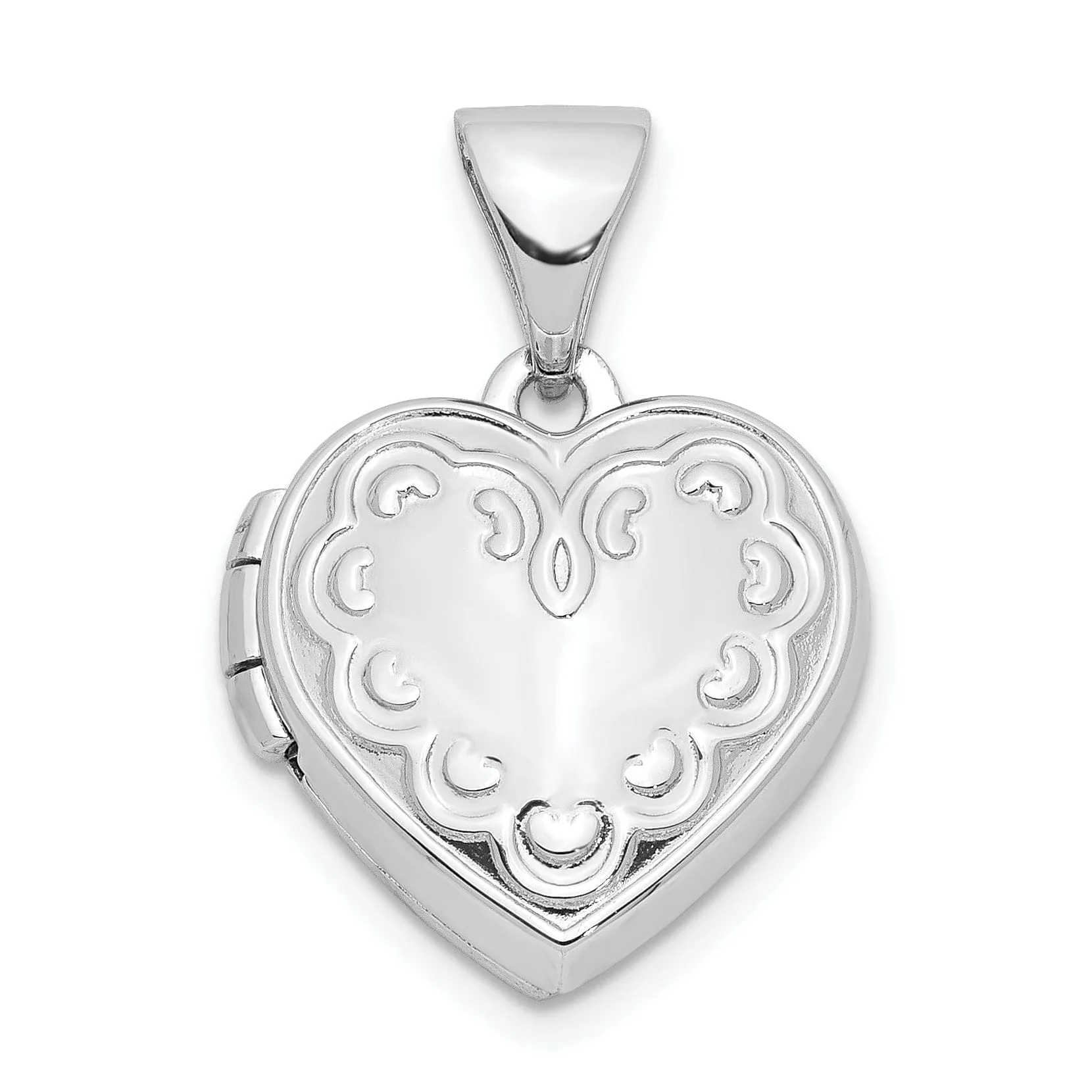 Sterling Silver 13mm Heart Locket