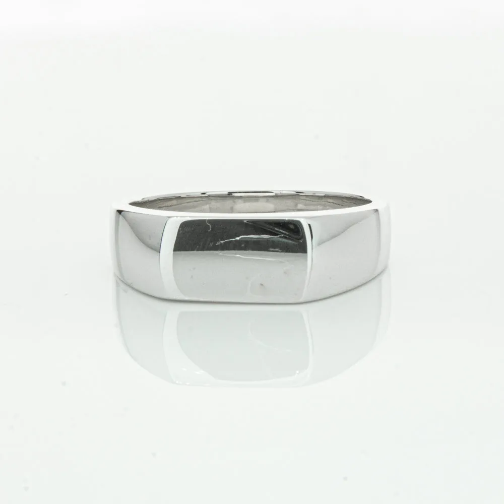 Sterling Silver Rectangular Signet Ring