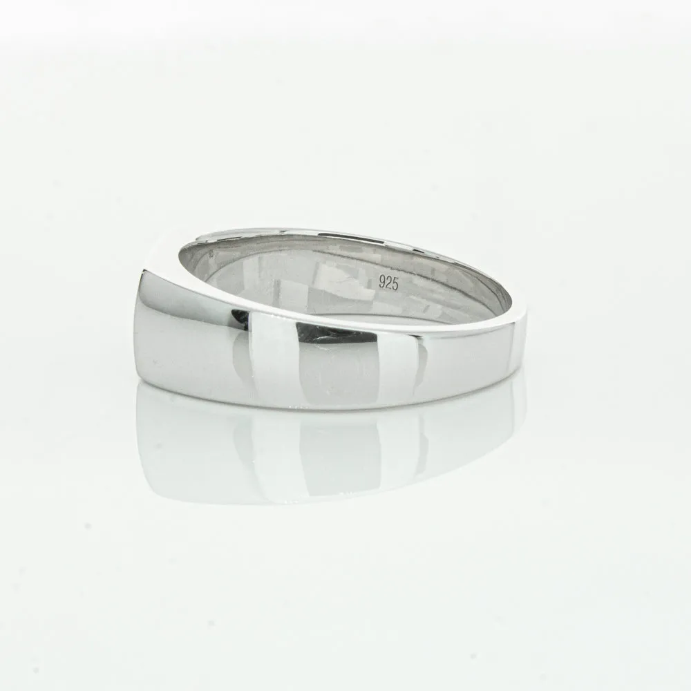 Sterling Silver Rectangular Signet Ring