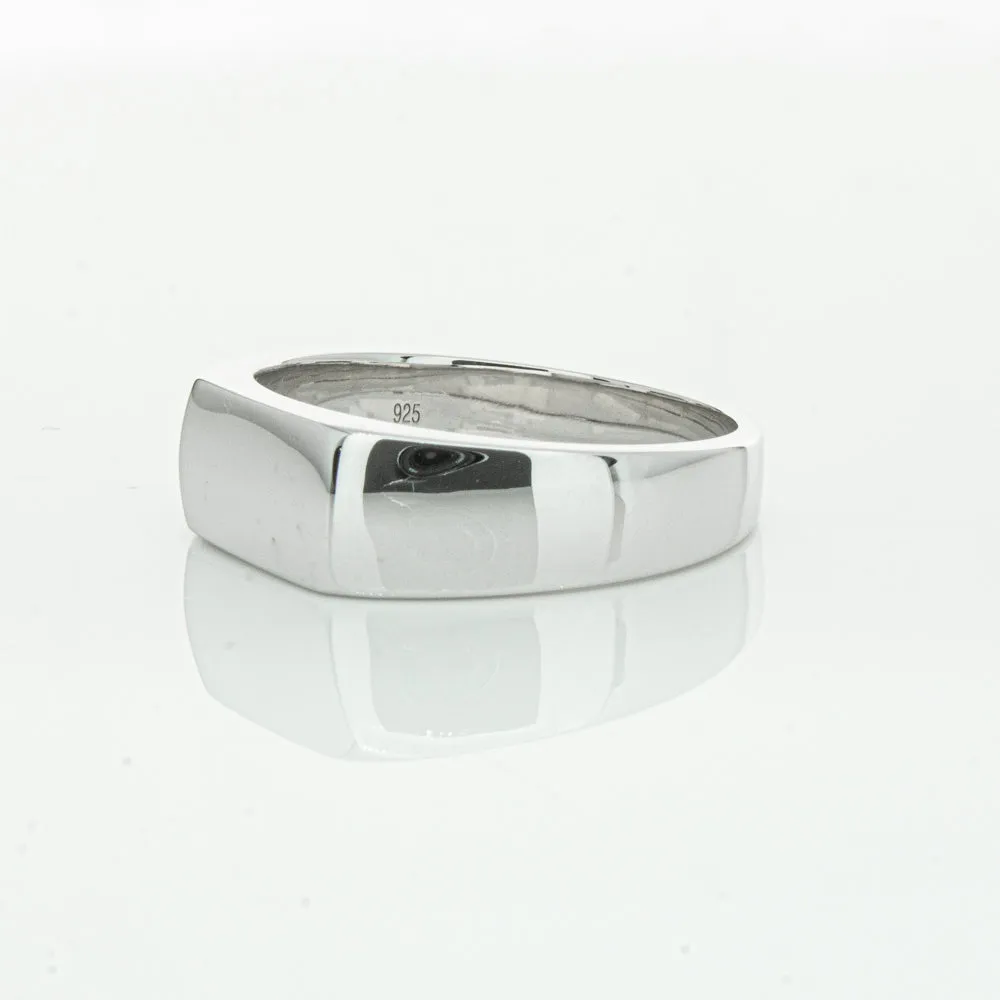 Sterling Silver Rectangular Signet Ring