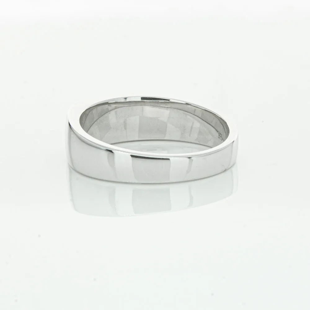 Sterling Silver Rectangular Signet Ring