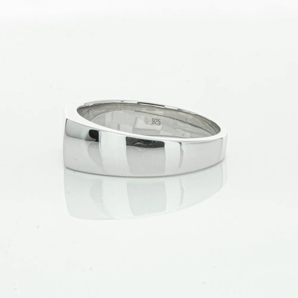 Sterling Silver Rectangular Signet Ring