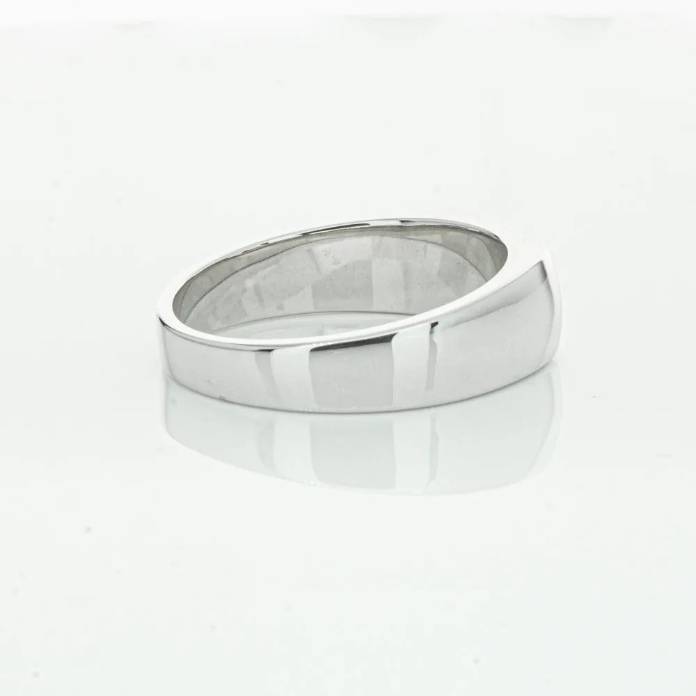 Sterling Silver Rectangular Signet Ring