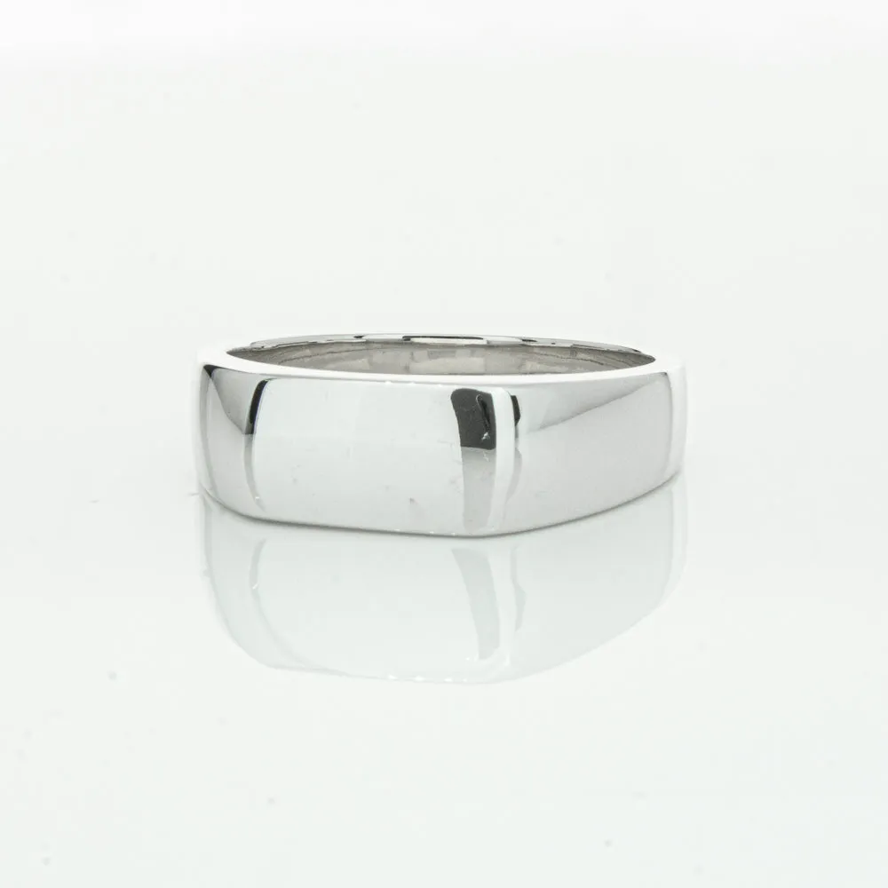 Sterling Silver Rectangular Signet Ring
