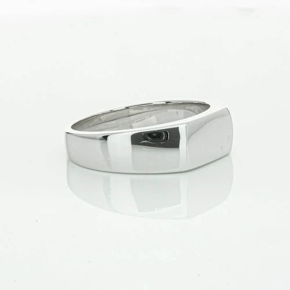 Sterling Silver Rectangular Signet Ring