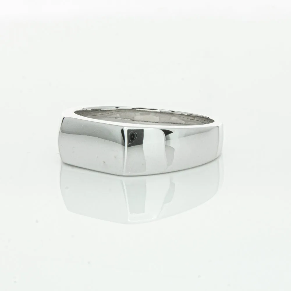 Sterling Silver Rectangular Signet Ring