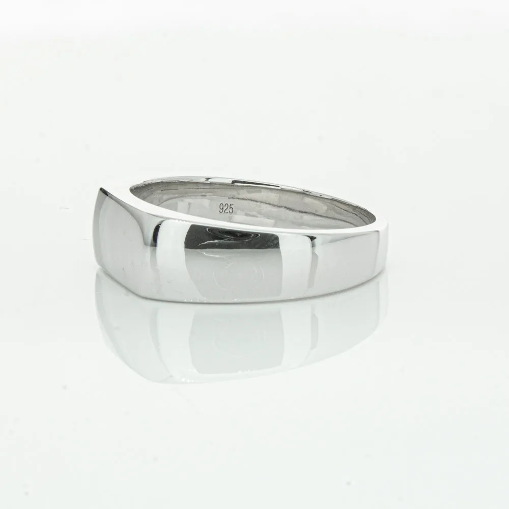 Sterling Silver Rectangular Signet Ring