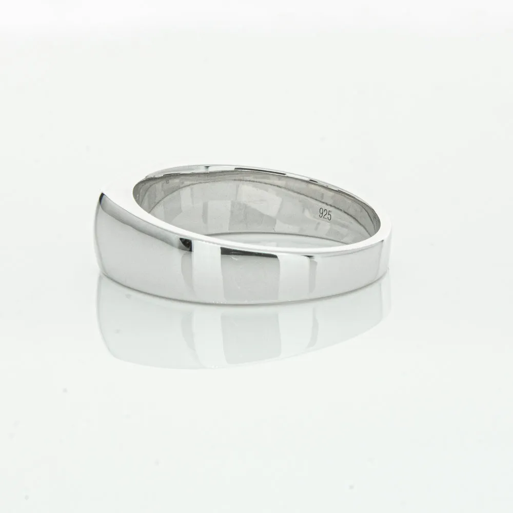 Sterling Silver Rectangular Signet Ring