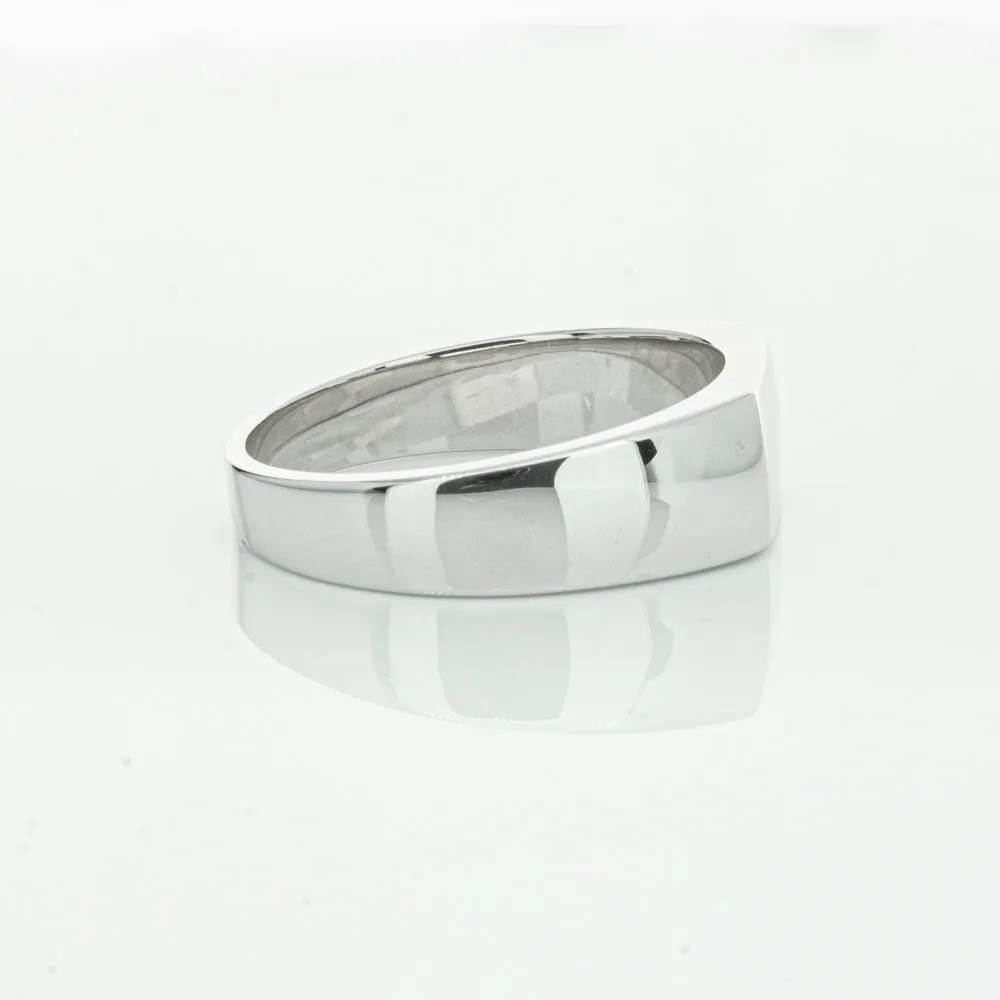 Sterling Silver Rectangular Signet Ring