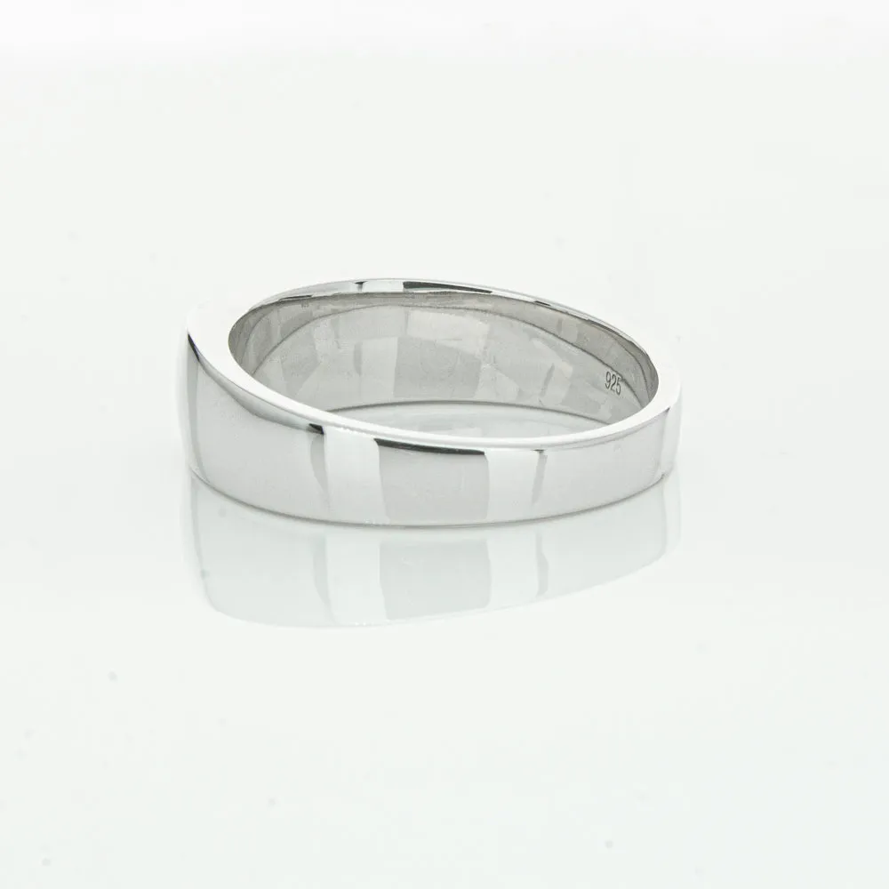 Sterling Silver Rectangular Signet Ring