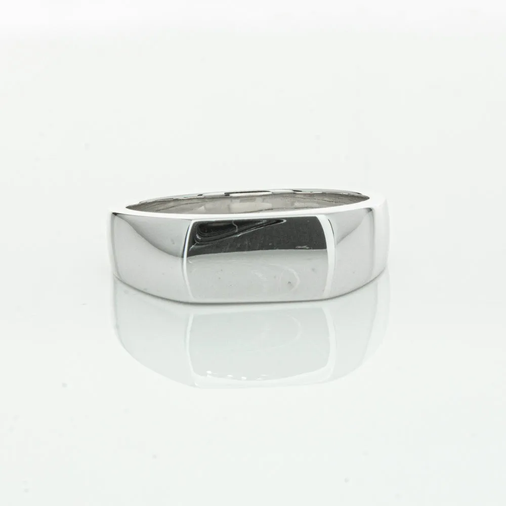 Sterling Silver Rectangular Signet Ring