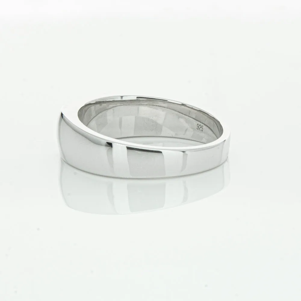 Sterling Silver Rectangular Signet Ring