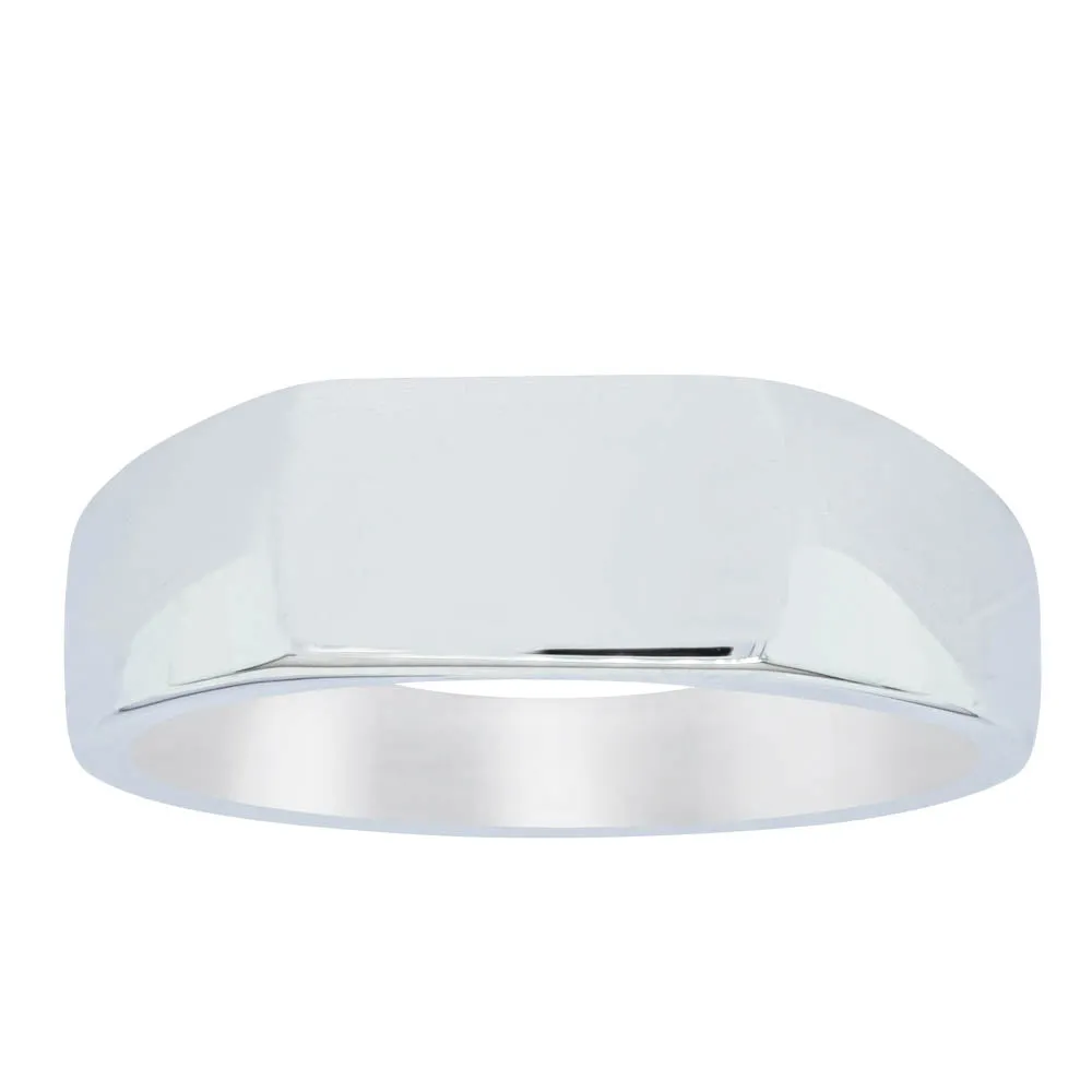 Sterling Silver Rectangular Signet Ring