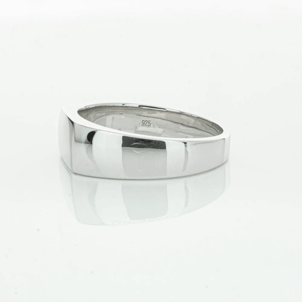 Sterling Silver Rectangular Signet Ring