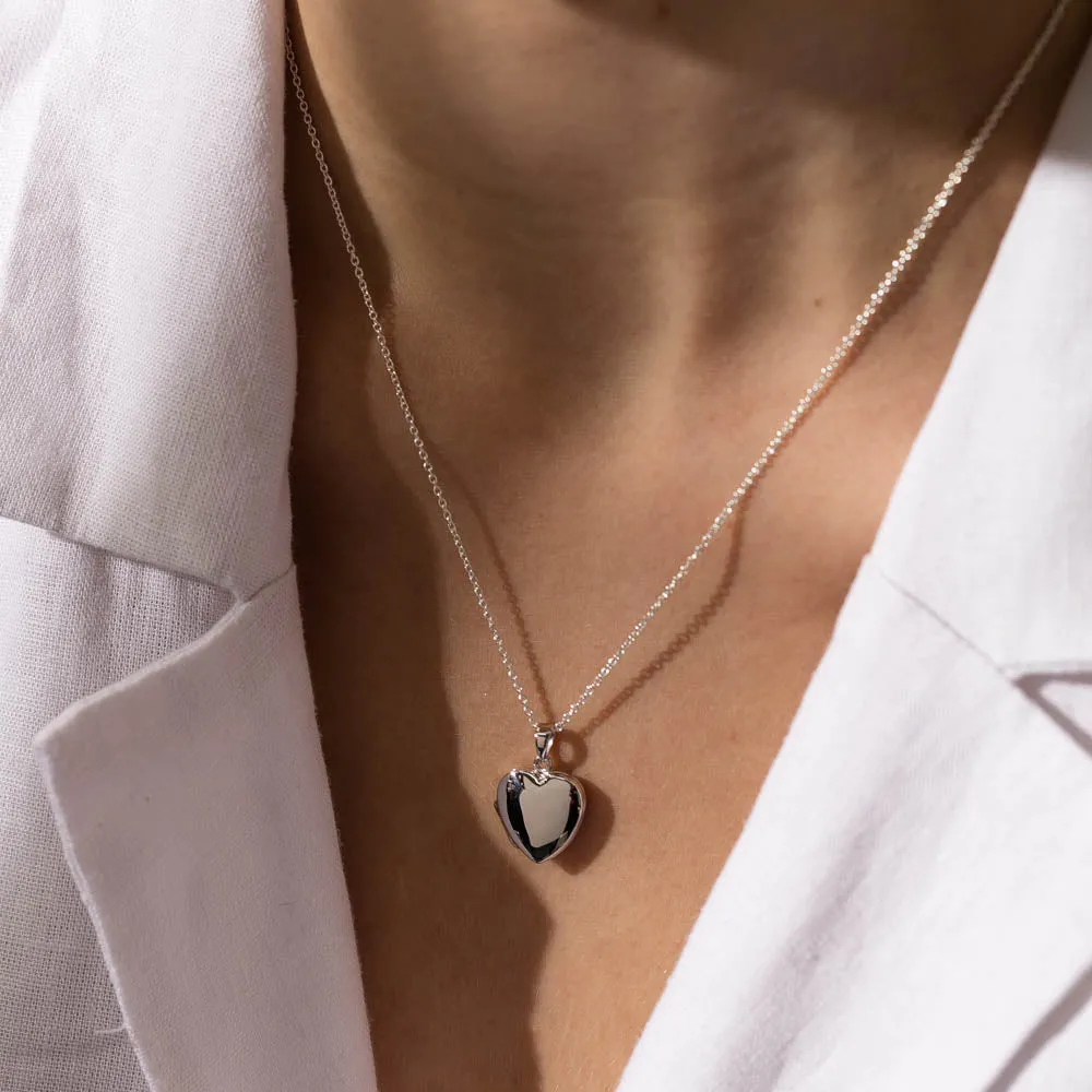 Sterling Silver Small Heart Locket
