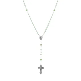 Symbols Of Faith Beaded Crucifix Rosary Necklace