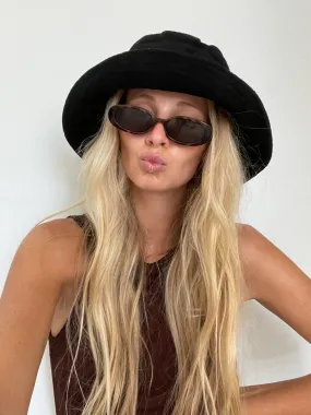 Terry Bucket Hat, Noir