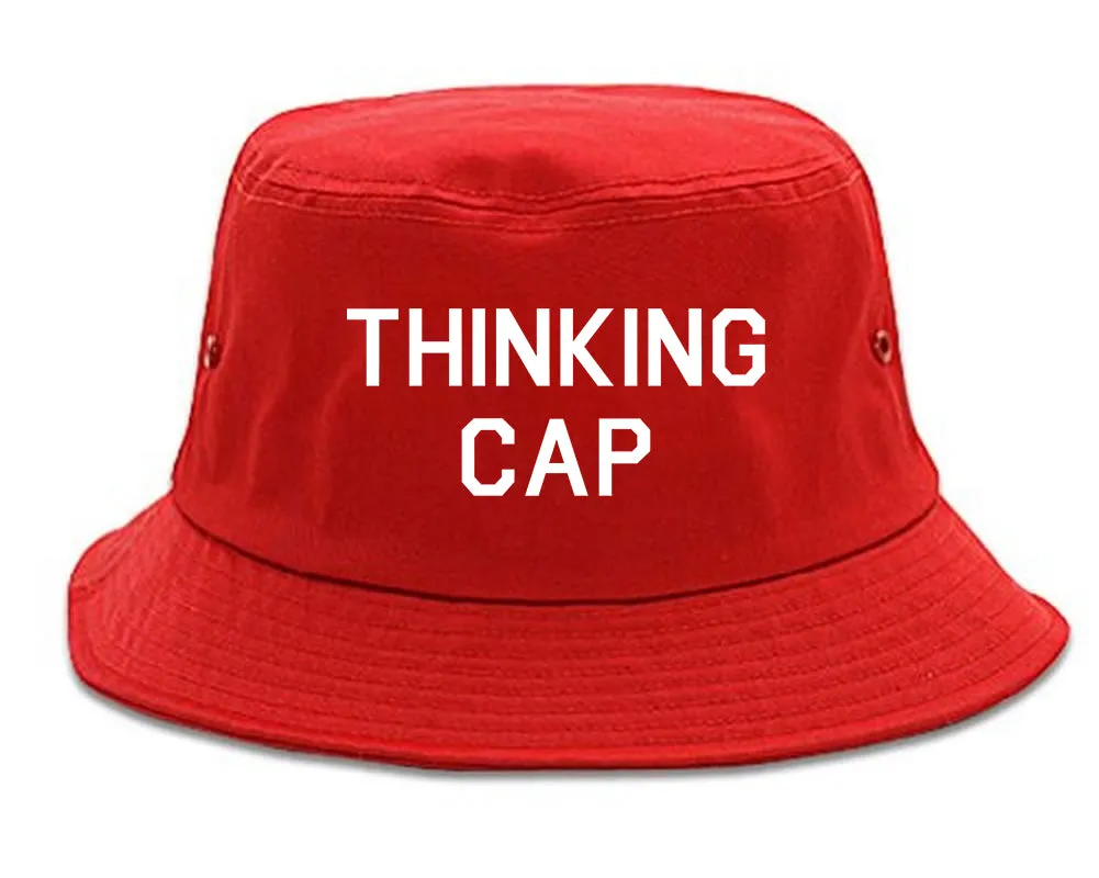 Thinking Cap Funny Nerd Mens Bucket Hat