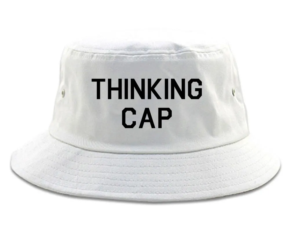 Thinking Cap Funny Nerd Mens Bucket Hat
