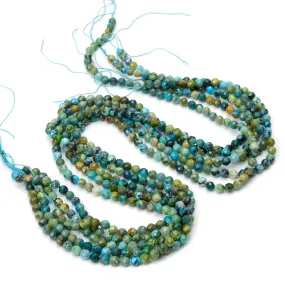 Tibetan Turquoise 4mm Faceted Rounds