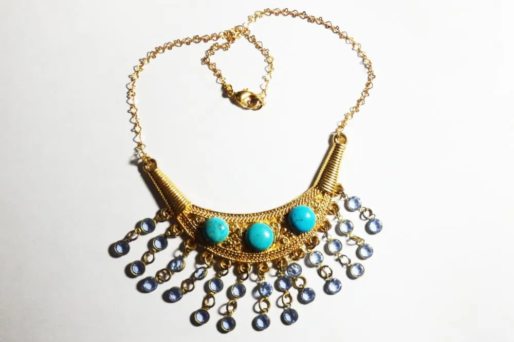 Tribal turquoise necklace