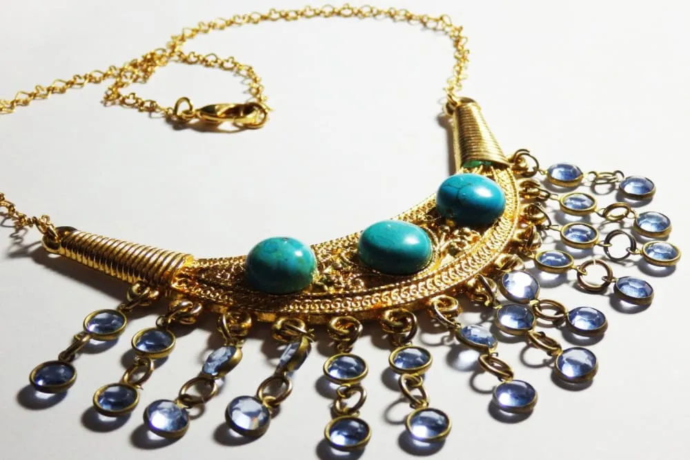 Tribal turquoise necklace
