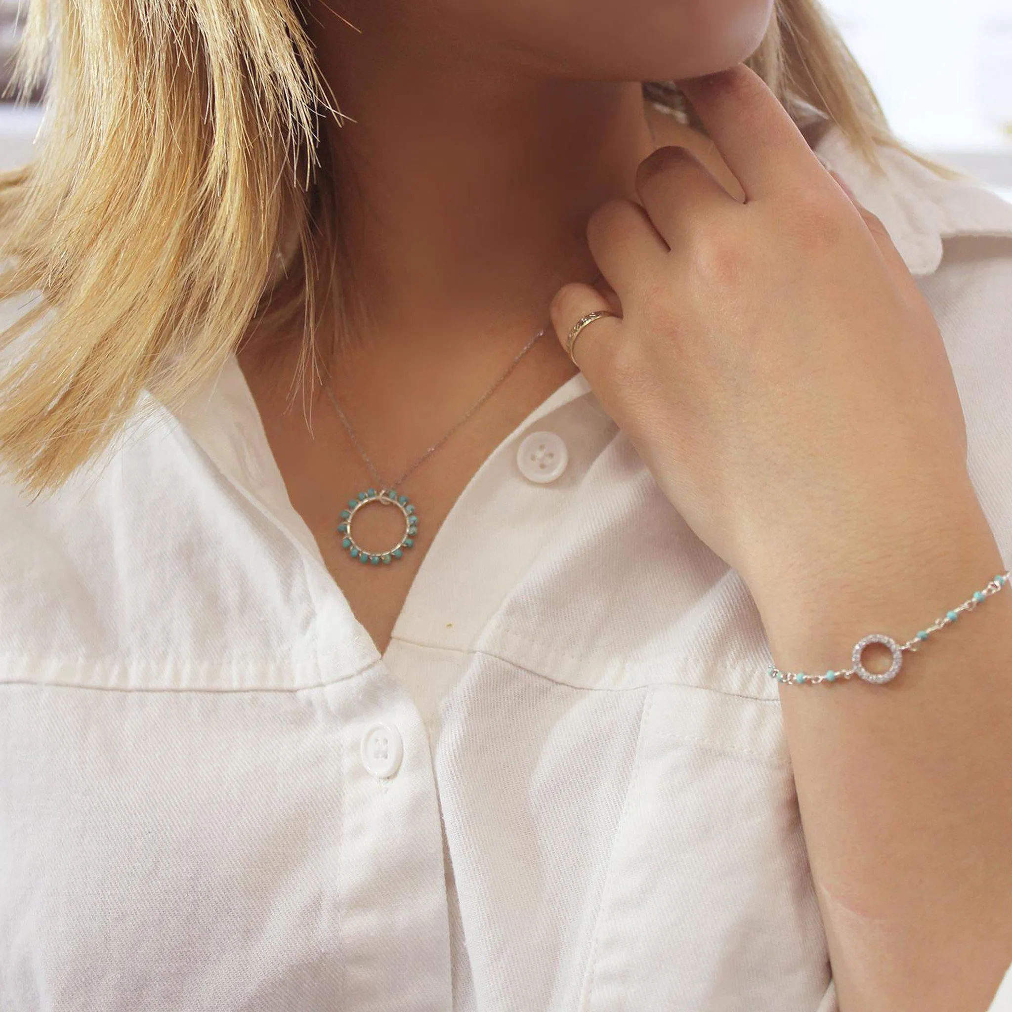 Turquoise Around Circle