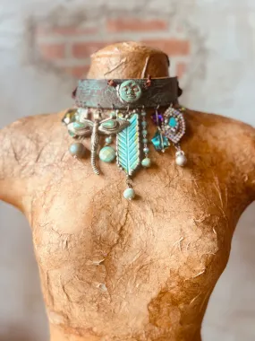 Turquoise Moon Choker