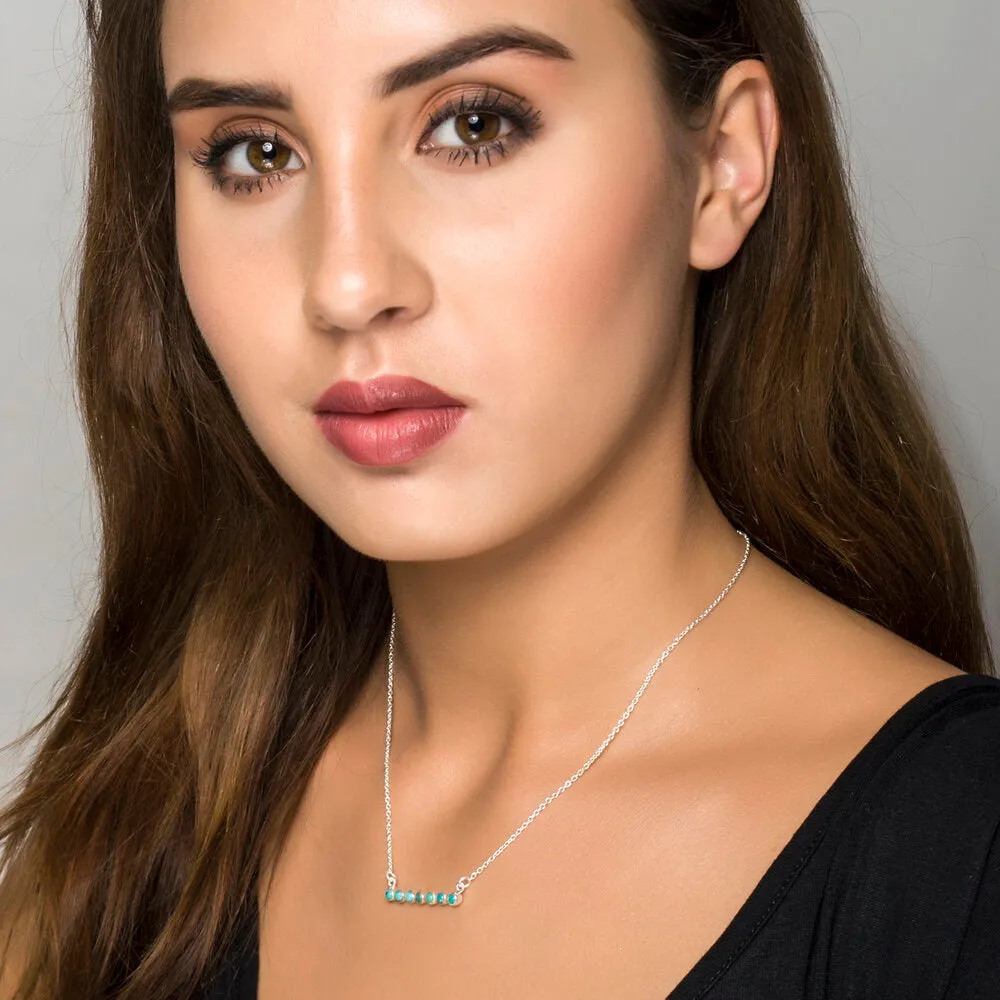 Vera Turquoise Bar Necklace