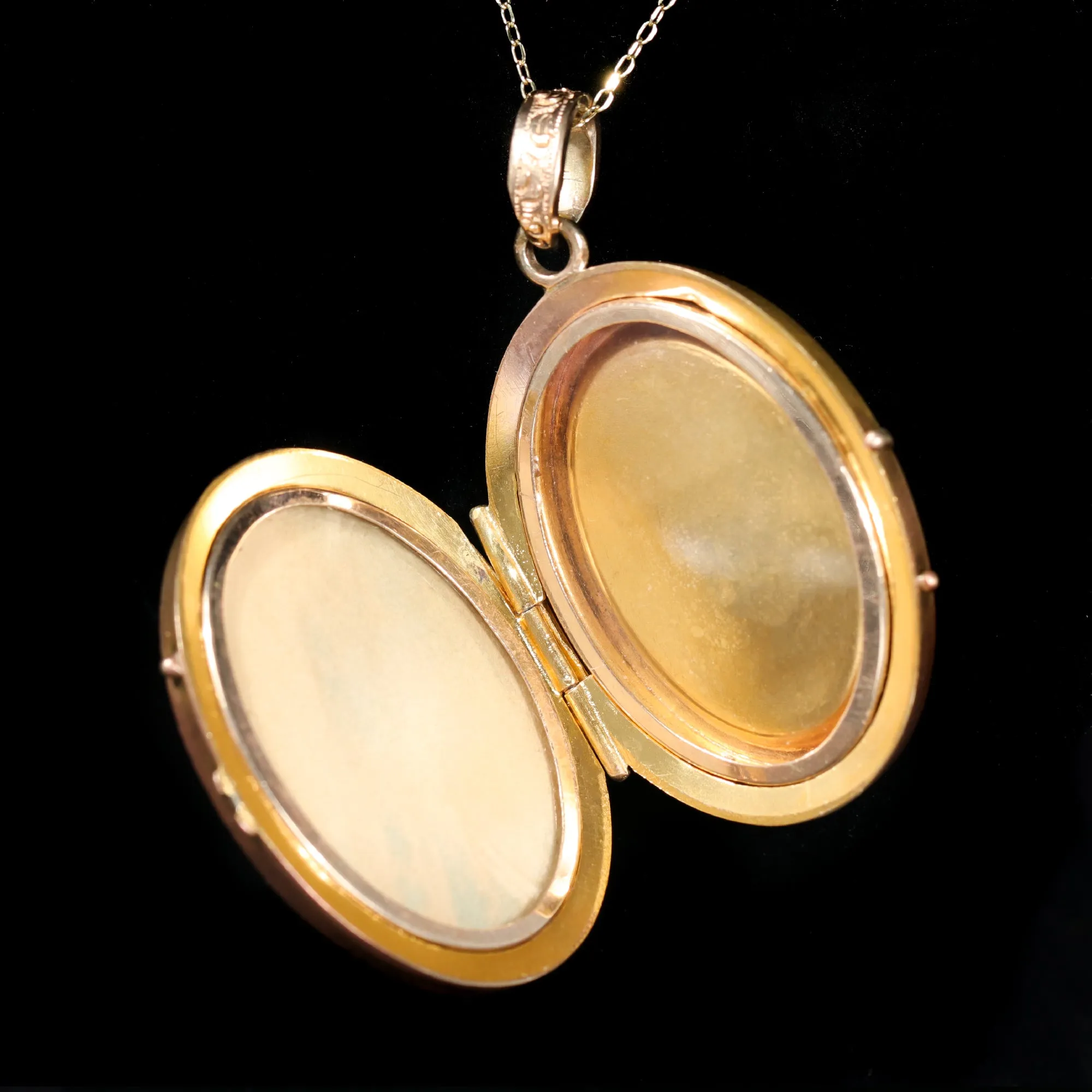 Victorian Etruscan Revival Pearl Locket Pendant