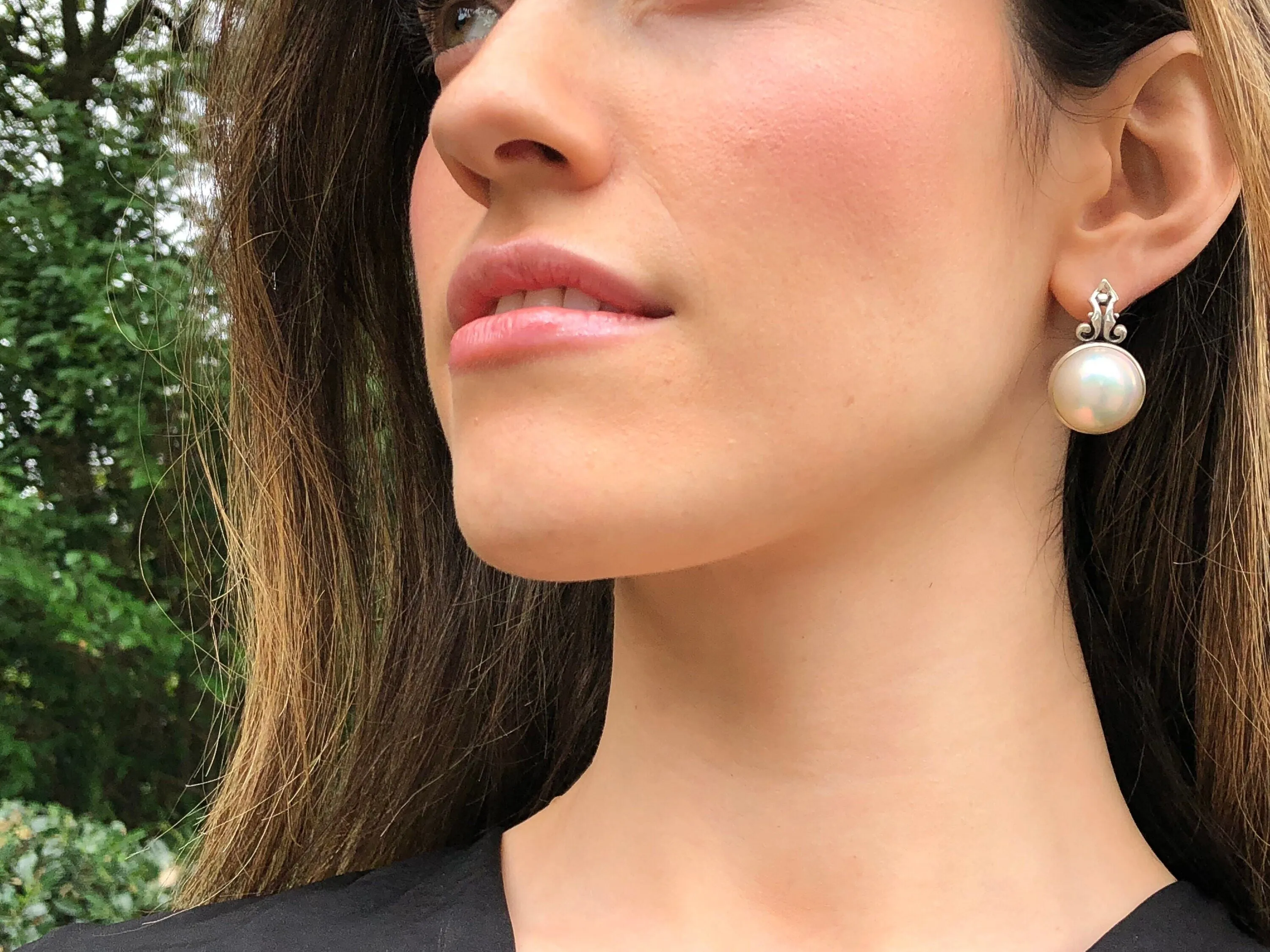 Vintage Amber Earrings - Natural Amber Earrings - Statement Amber Earrings