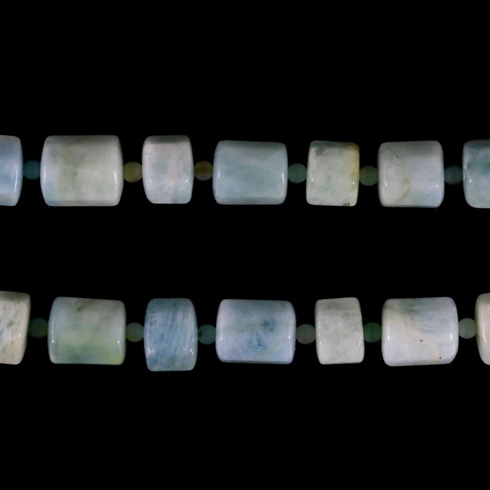 Vintage Aquamarine Silver Necklace Natural Aquamarines