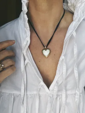 Vintage Engraved Heart Locket