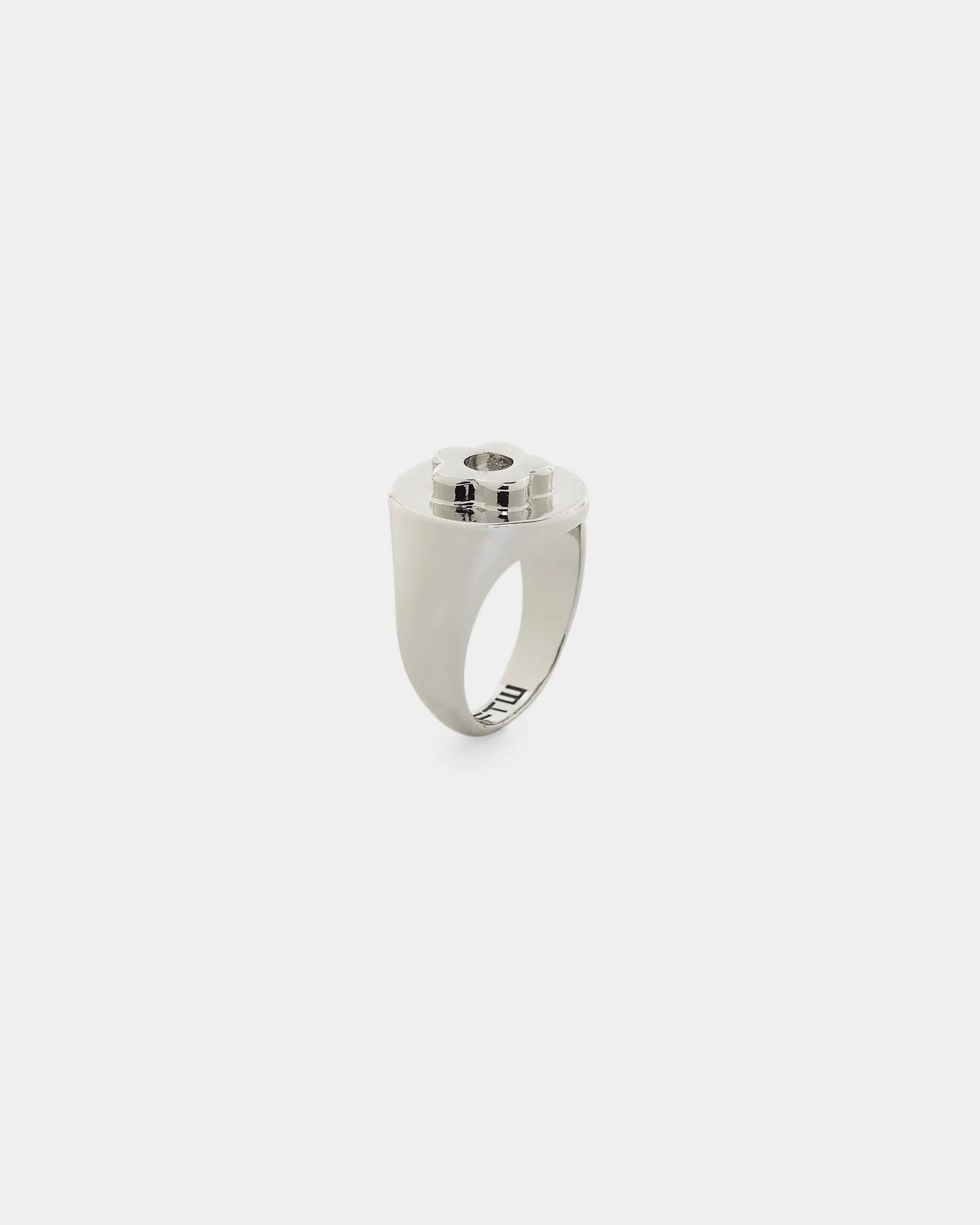 Wild For The Weekend Flower Power Signet Ring (Medium) Silver